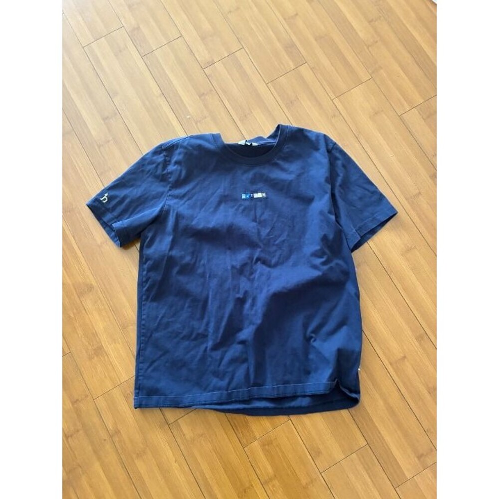 Korean Brand Hazzy's Logo Navy Blue Men's Tee - 104 - Medium Large